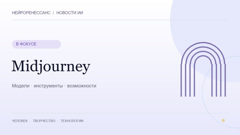 Midjourney — обложка НЕЙРОРЕНЕССАНС
